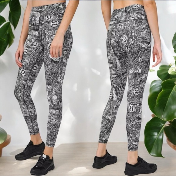 LuLuLemon Wunder Train Tear it Up 24” Inseam Athletic Leggings‎ Women’s Size 6 - Picture 1 of 9